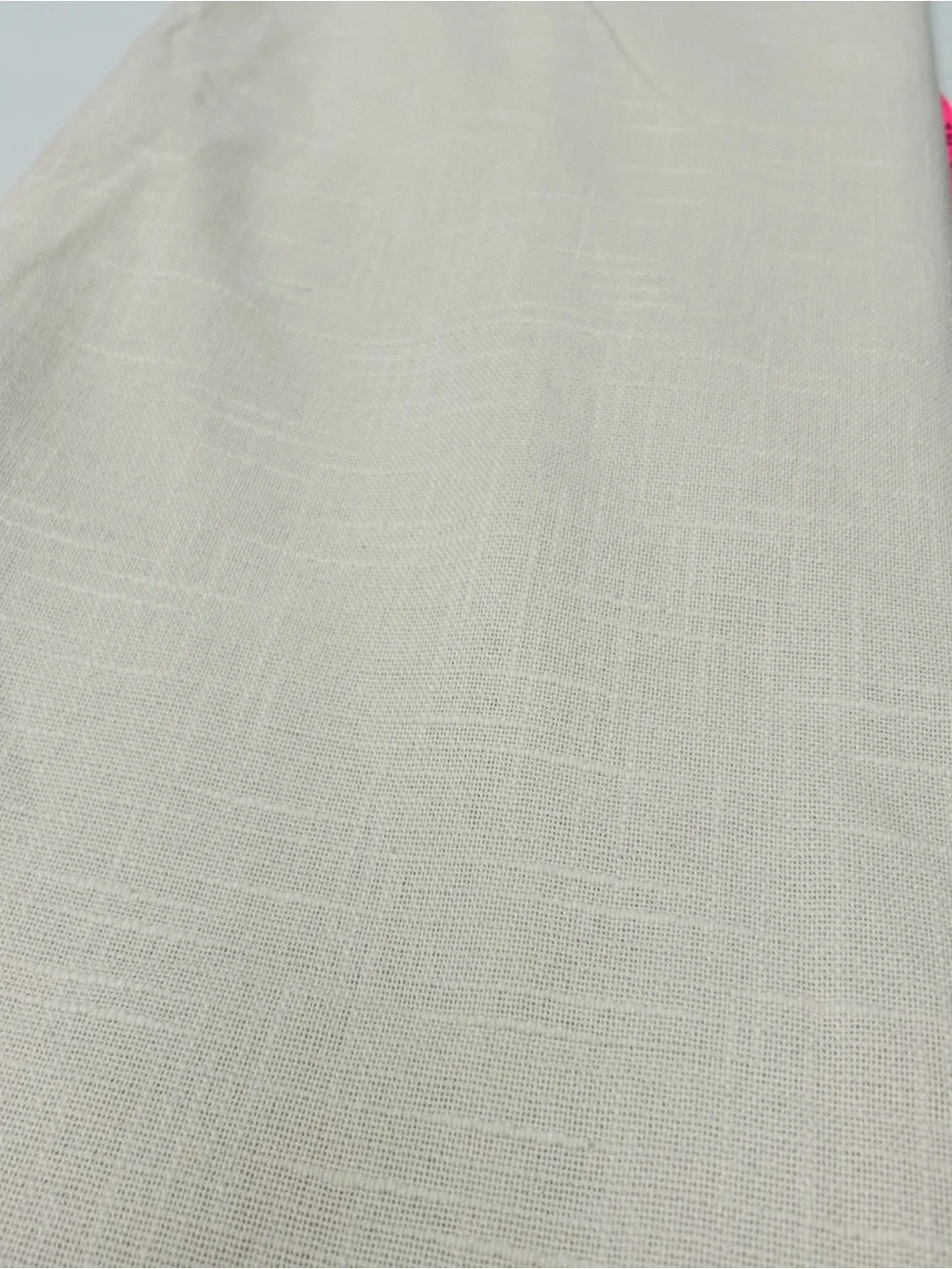 NWT QUINCE Set Of 2 48x96 Cotton Slub Room Darkening Curtains Natural 9942